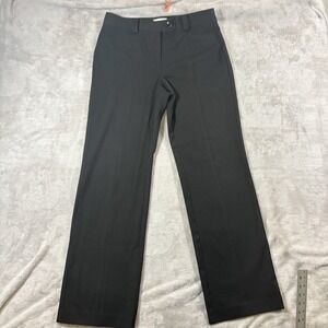 Talbots Women's Black High-Rise Wide Leg Stretch Dress Pants Trousers Size 10